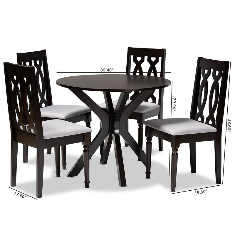 Callie Modern and Contemporary 5-Piece Dining Set