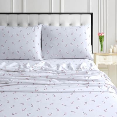Soft 170-GSM Cotton Flannel Printed Extra Deep Pocket Sheet Set