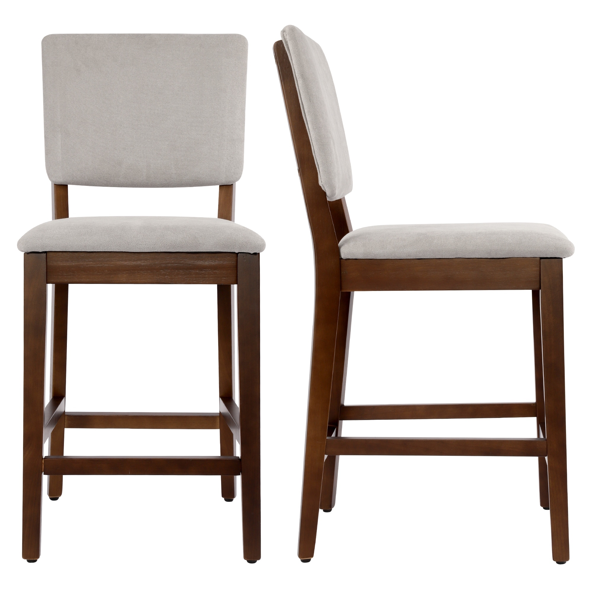 23 Inches Farmhouse Upholstered Counter Height Bar Stools with