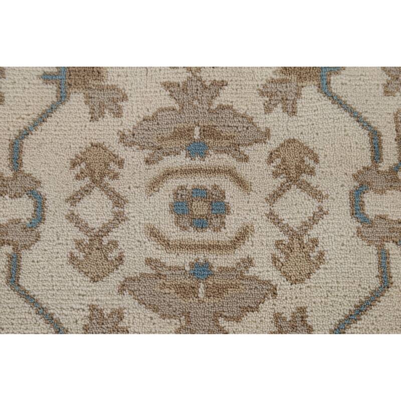 Oushak Indian Area Rug Handmade Wool Carpet - 8'0"x 10'2"