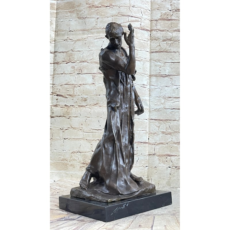 Pierre De Wissant Burghers Of Calais Bronze Statue Sculpture By Auguste Rodin