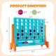 preview thumbnail 4 of 3, Jumbo 4-to-Score Connect Game Set with Carrying Bag and 42 Coins - 24.5" x 8" x 19"(L x W x H)
