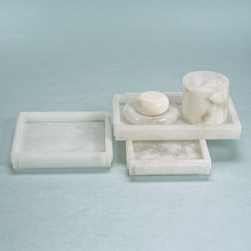 Cremona Alabaster Vanity Tray