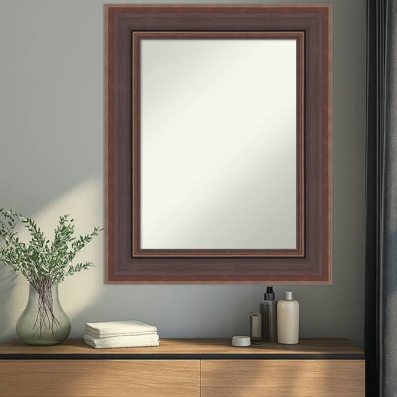 Moab Brown Bronze Non-Beveled Framed Wall Mirror - Moab Brown Bronze