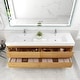 preview thumbnail 17 of 45, Morava 60" Floating Vanity with Double Sink