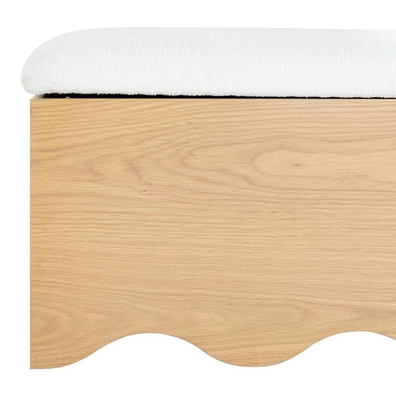 SAFAVIEH Couture Rose Andrea Cushion Top Storage Bench - 62"W x 20"D x 19"H