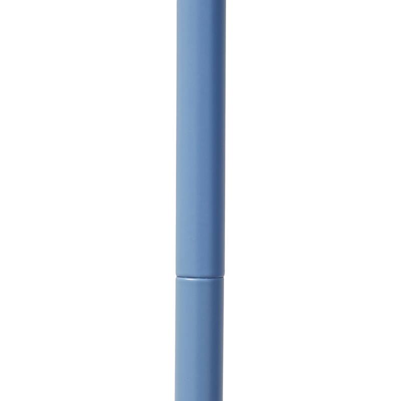 Metal Industrial Cage Floor Lamp with Curved Arm and Rotary Switch - 9.57 x 7.87 x 54.50 in. (L x W x H)