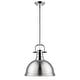 preview thumbnail 5 of 11, Duncan 1-light Hanging Dome Pendant with Rod