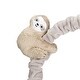 preview thumbnail 4 of 6, Lambs & Ivy Jungle Party Gray Animals Musical Baby Crib Mobile Soother Toy