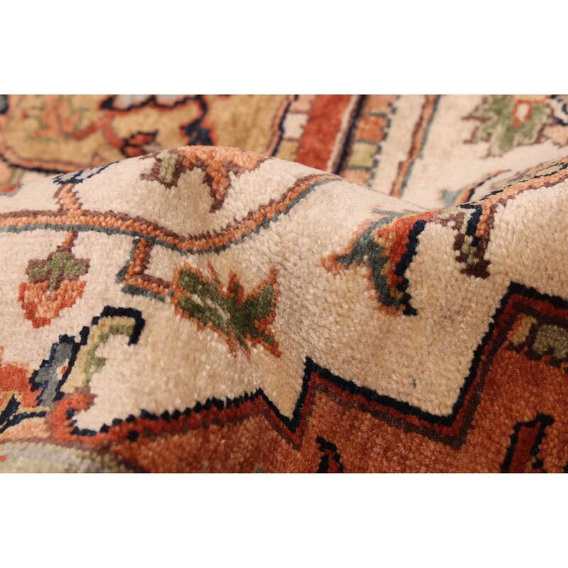 ECARPETGALLERY Hand-knotted Jules Sultane Ivory Wool Rug - 7'11 x 9'11