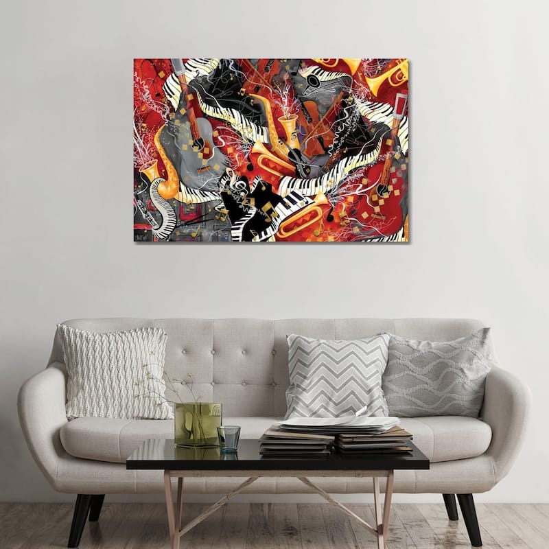 iCanvas "Music Jam" by Juleez Canvas Print - 32x48x1.5