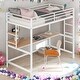 preview thumbnail 15 of 24, Twin Size Metal Modern Loft Bed With Desk and Shelve,Solid Construction