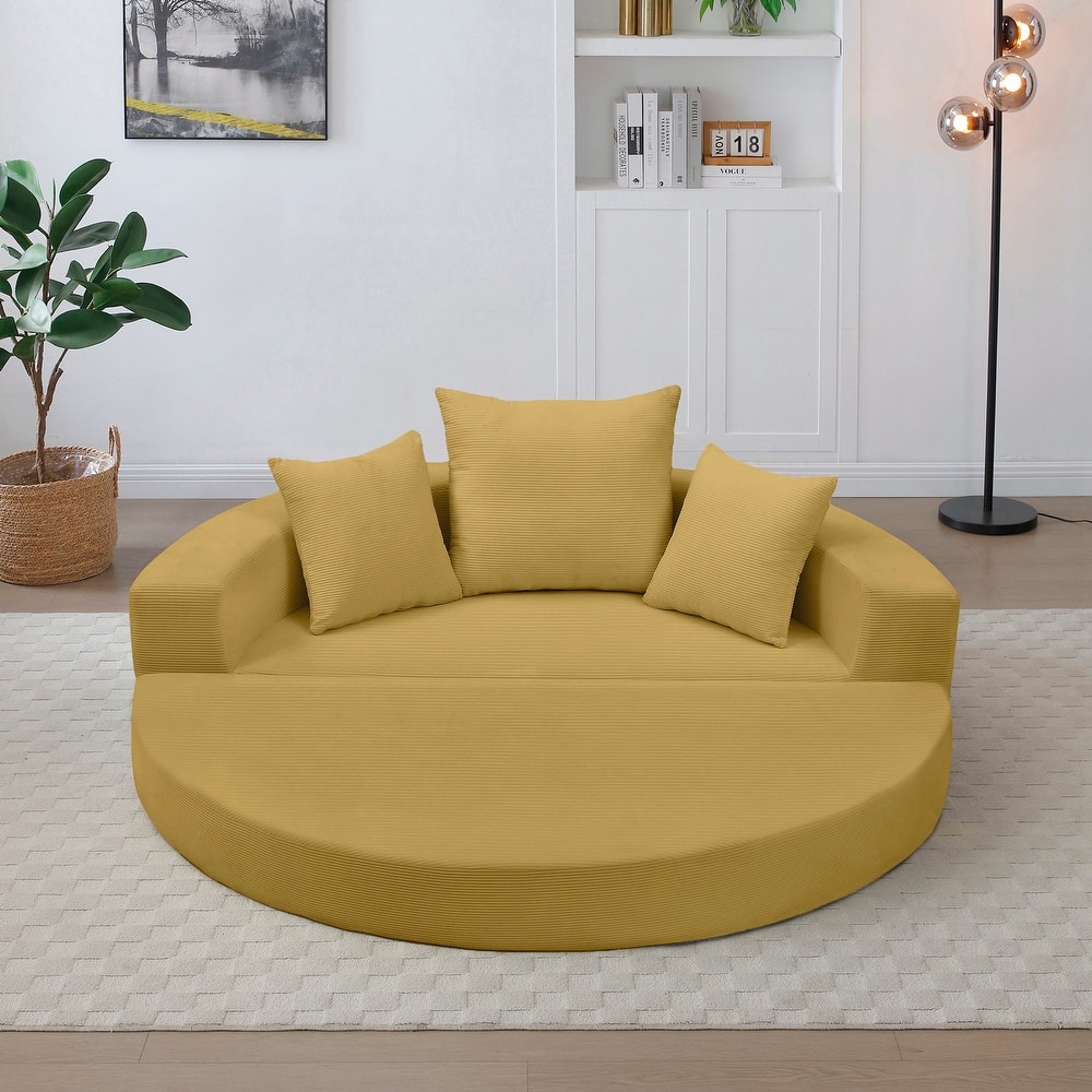Convertible Sofa Couch Bed,Nulti-functional,Circular Bed,Adjustable Futon Sofa