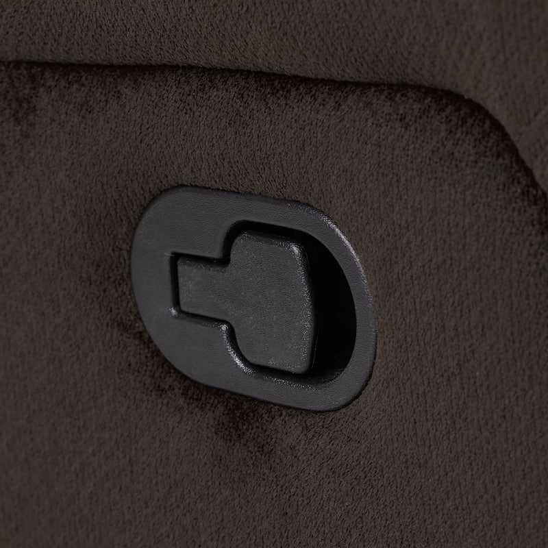 Roomfitters Classic Design, Brown Plush Fabric, Glider Recliner