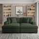 preview thumbnail 11 of 11, Modern Corduroy Indoor Chaise Lounge Couch with Pillows