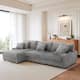118.4"W Plush Modular Sectional Sofa with Pillows