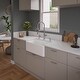 preview thumbnail 3 of 4, ALFI brand ABF3018 30" White Thin Wall Single Bowl Smooth Apron Fireclay Kitchen Farm Sink