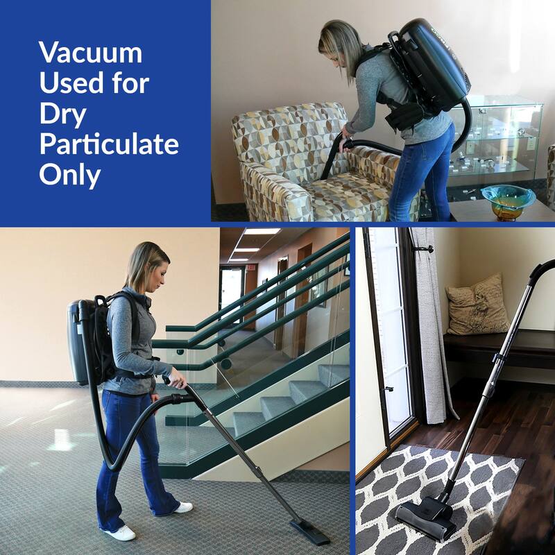 Atrix C8EVB Commercial 8-Qt Ergo Backpack Vacuum & Blower w/Multisurface Accessory Bundle