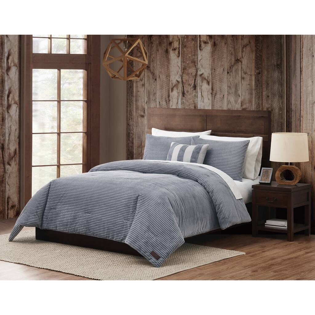 Mossy Oak Nativ Living Corduroy 4-Piece Comforter Set