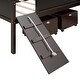 preview thumbnail 14 of 17, Twin Size Wooden Loft Bed with Climbing Frame, Double-Sided Chalkboards, and Two Storage Boxes