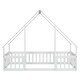 preview thumbnail 9 of 10, Contemporary Plauhouse Design Twin Size Wooden Floor Bed with Fence and Full-Length Guardrails