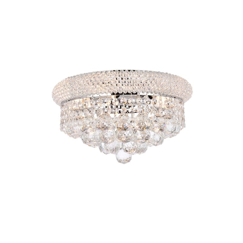 Somette Geneva 6-light 14-inch Flush-Mount Chandelier - 14 Inch