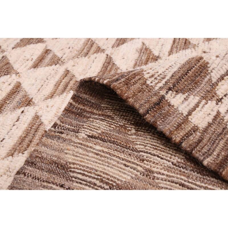 ECARPETGALLERY Hand-knotted Pak Finest Marrakesh Ivory Wool Rug - 9'7 x 11'5