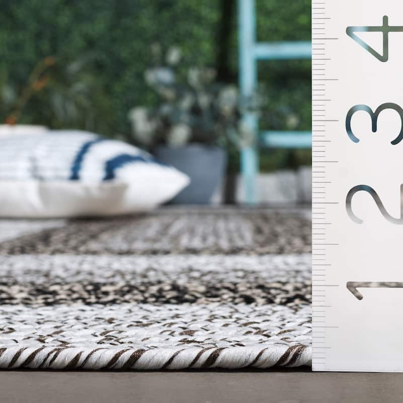 SAFAVIEH Handmade Braided Ecenur Indoor/Outdoor Machine Washable Rug