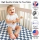 preview thumbnail 3 of 4, Sweet Jojo Designs Blue Gingham Checkered Plaid Boy Girl Unisex/Gender Neutral Fitted Crib Sheet Vintage Classic Geometric Retro