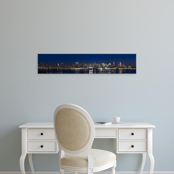 Easy Art Prints Panoramic Images's 'Hudson River, Midtown Manhattan, Manhattan, New York City' Canvas Art