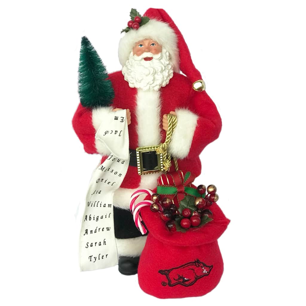 12 inch Arkansas Santa - red