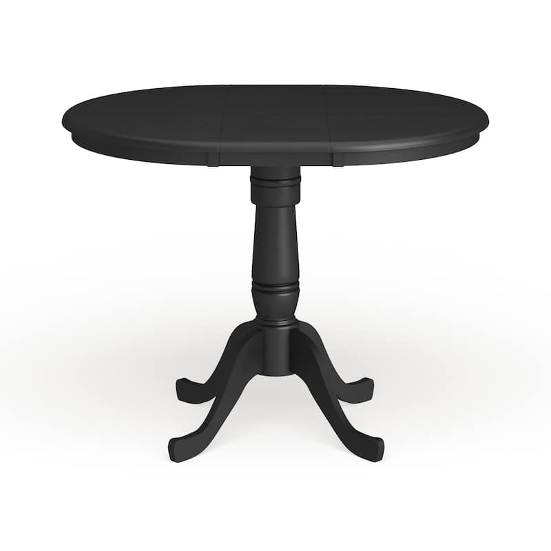 Copper Grove 36-inch Round Pedestal Table with 12-inch Leaf