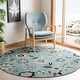 preview thumbnail 11 of 51, SAFAVIEH Handmade Four Seasons Sebrina Floral Rug 6' Round - Blue/Multi - Round