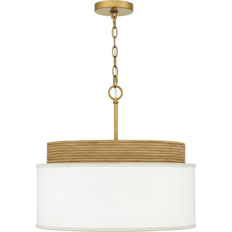 Malia 4-Light Brushed Gold Pendant Light