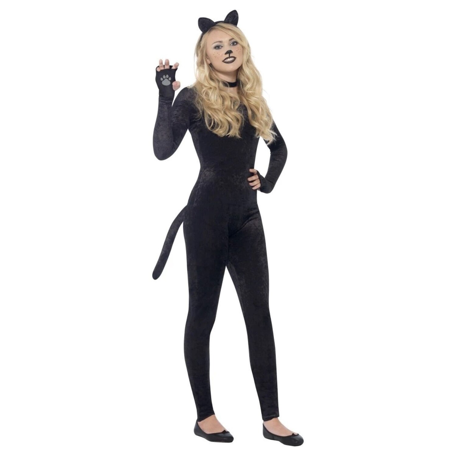 Shop 49 Black And Gray Cat Adult Women Halloween Costume Small On Sale Overstock 29186307