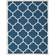 preview thumbnail 58 of 111, SAFAVIEH Courtyard Kathy Indoor/ Outdoor Waterproof Patio Backyard Rug 8' x 10' - Navy/Beige