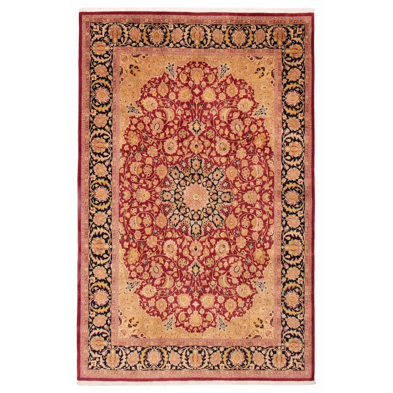 ECARPETGALLERY Hand-knotted Pako Persian 18 Of 20 Burgundy Wool Rug - 6'2 x 9'8 - Burgundy - 6'2 x 9'8