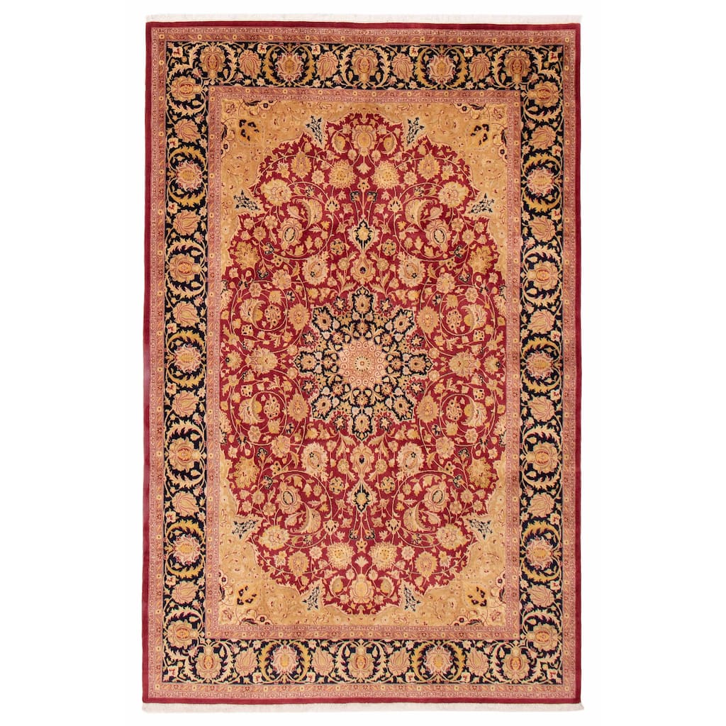 ECARPETGALLERY Hand-knotted Pako Persian 18 Of 20 Burgundy Wool Rug - 6'2 x 9'8