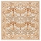 preview thumbnail 12 of 68, SAFAVIEH Handmade Earthly Treasure Kara Traditional Oriental Wool Rug 6' Square - Ivory/Brown