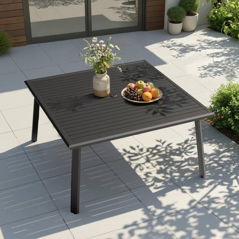 Outdoor Patio All-Weather Aluminum Dining Table for 8-12 Person
