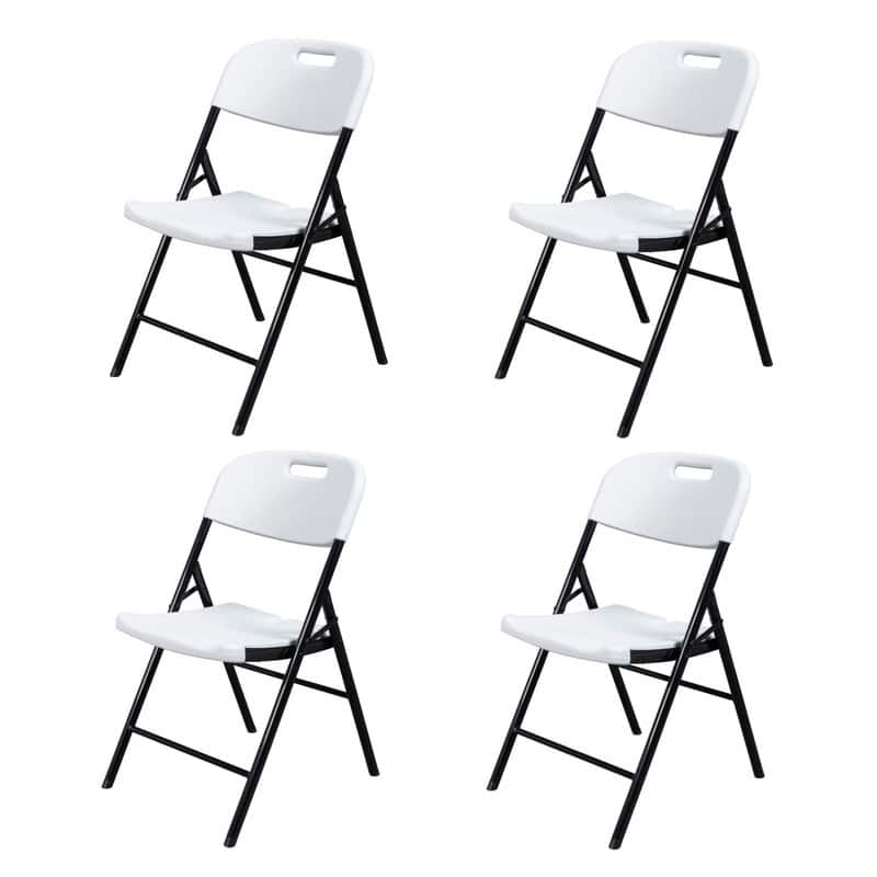 Karlhome Outdoor/Indoor HDPE Stackable Folding Chair 2-Pack 4-Pack