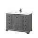 Option Dark Gray / White Cultured Marble Top / Matte