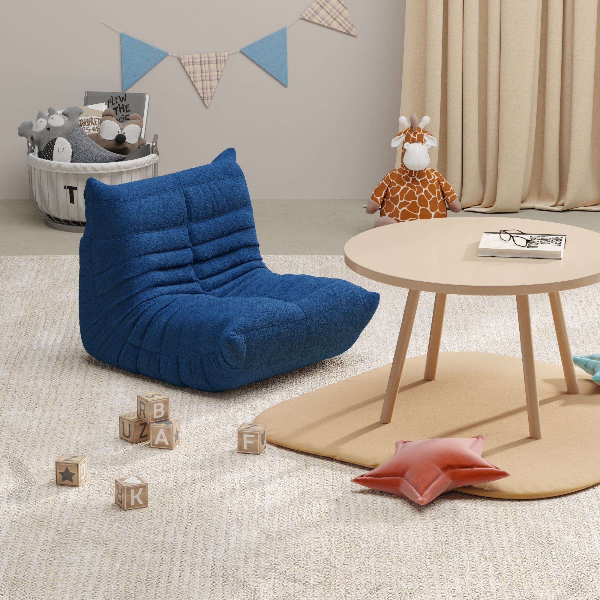Bean Bag Chairs for Kids Comfortable Back Support Lazy Sofa