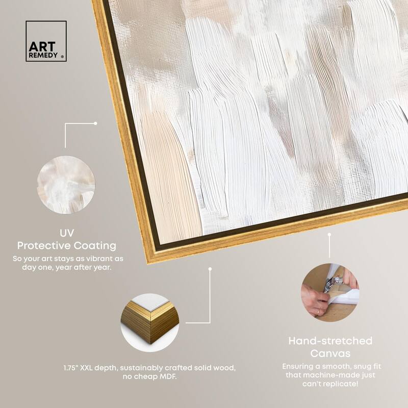 Beige and Cream II Canvas by Art Remedy