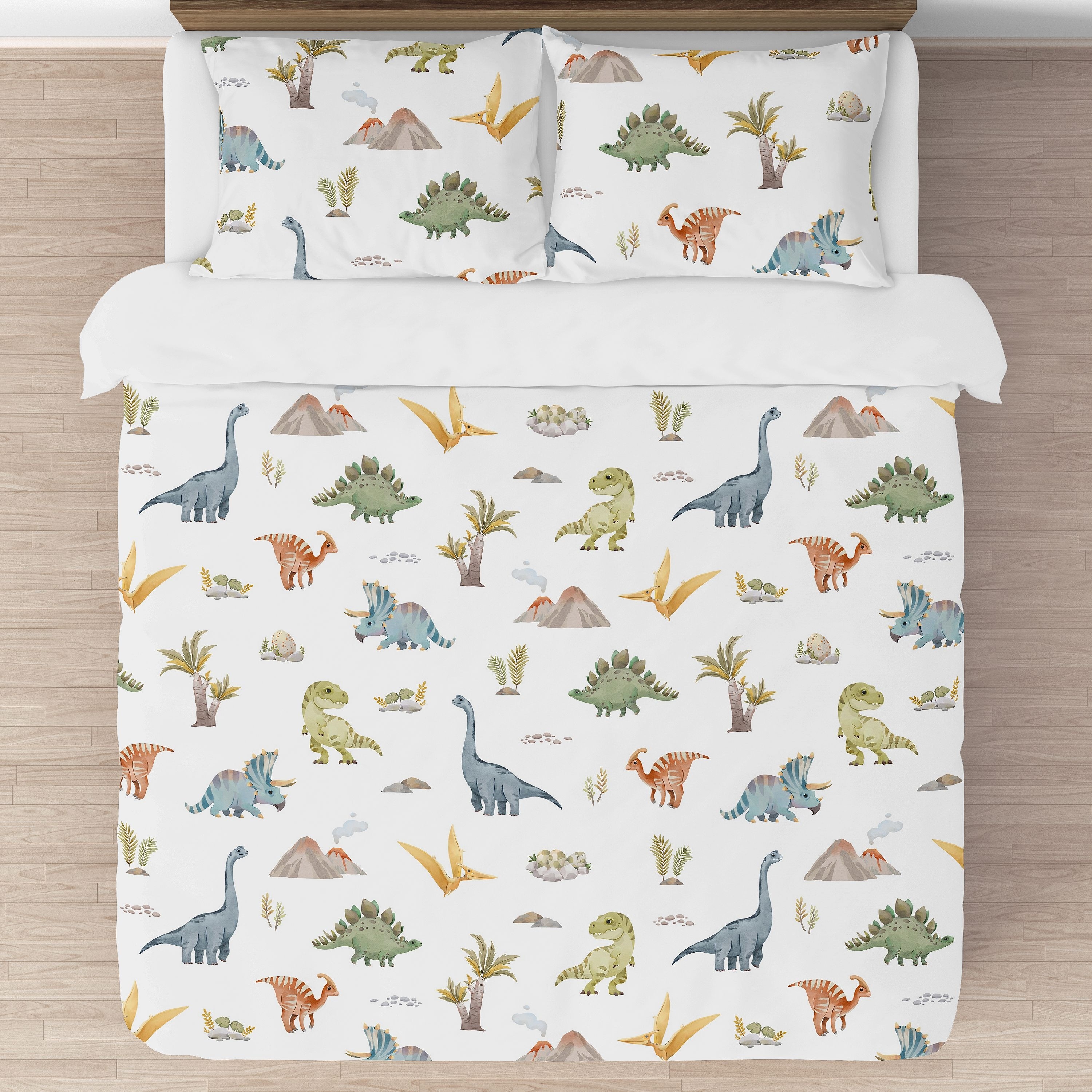 Queen size dinosaur comforter set top