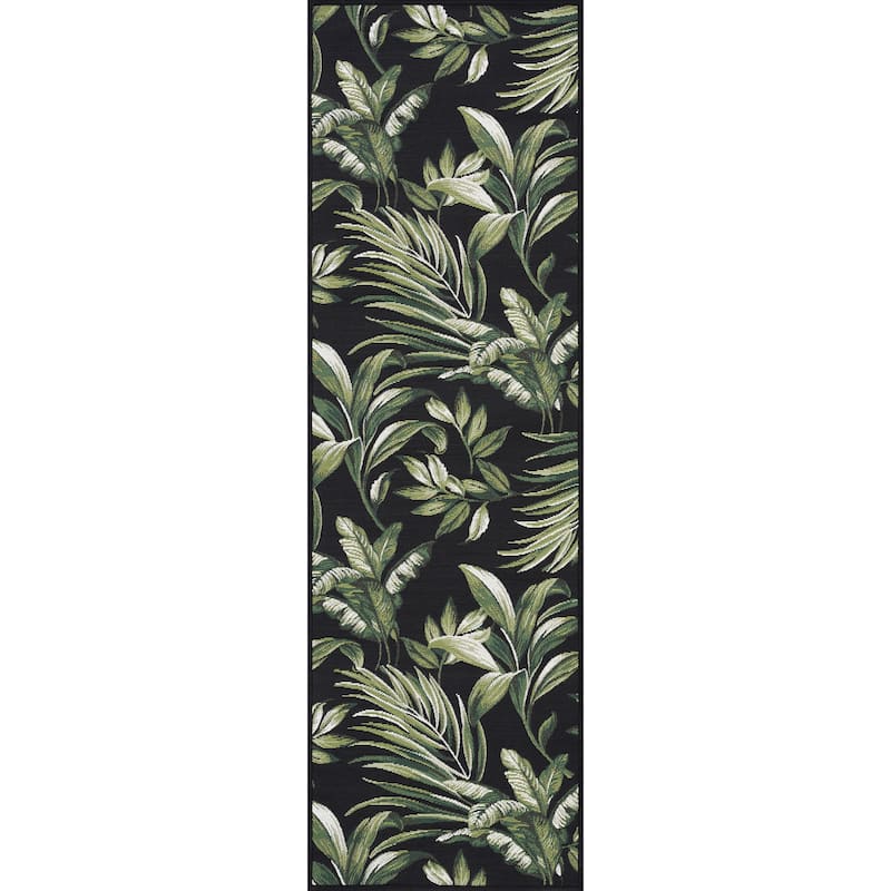 Sizzling Nautical & Coastal Floral & Botanical Indoor/Outdoor Area Rug