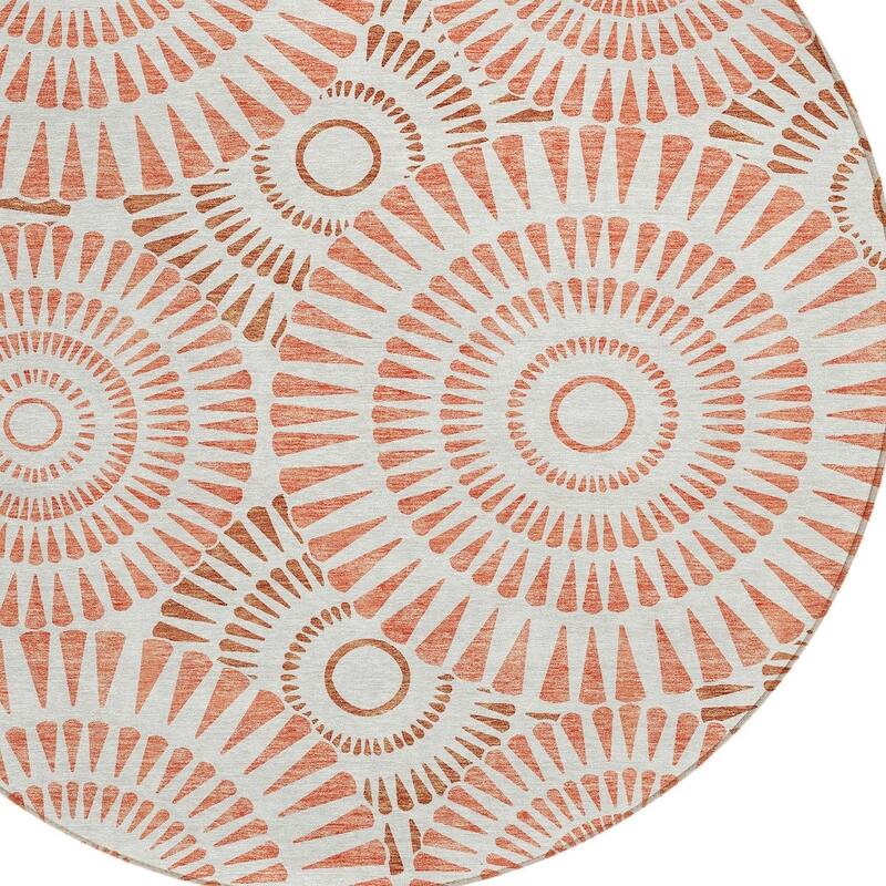 HomeRoots Geometric Transitional Rectangle Outdoor Rug