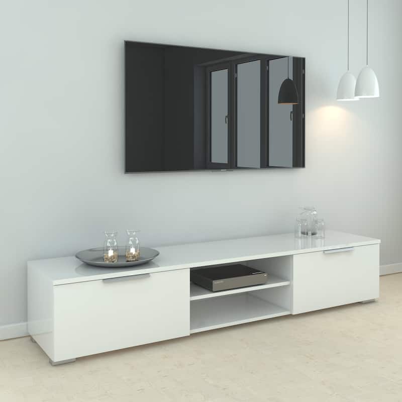 Porch & Den Match 2-Drawer and 2-Shelf TV Stand