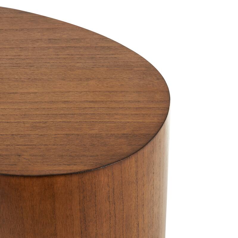 Black or Brown Wood Heart Inspired Side End Accent Table