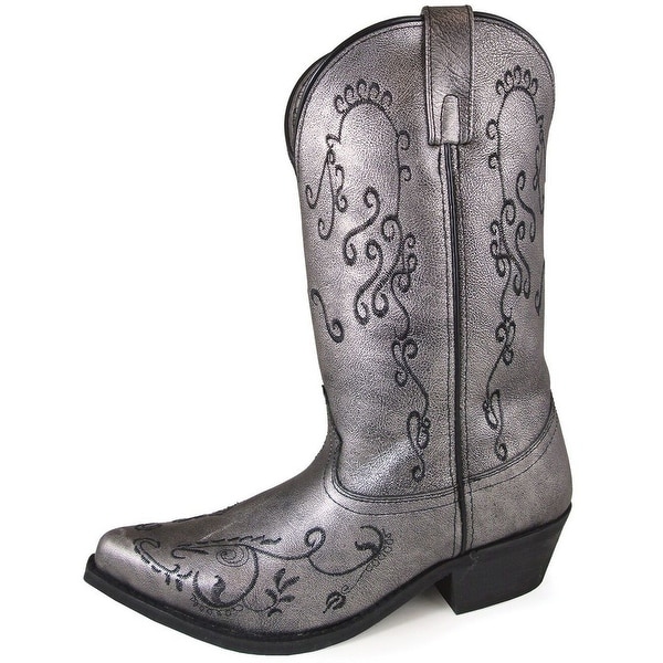 pewter cowboy boots